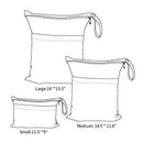 ALVABABY 3pcs Baby Cloth Diaper Wet Dry Bags Waterproof Reusable with Two Zippered Pockets Travel Beach Pool Daycare Soiled Baby Items Yoga Gym Bag for Swimsuits or Wet Clothes 3L-YA132 by TinyTreasures Baby Boutique