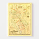 Vintage Map of Camden County, New Jersey 1857