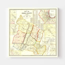 Vintage Map of Essex County, New Jersey 1859