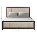 Upholstered Headboard & Footboard With Traditional Styling Bed by Unique Piece Furniture