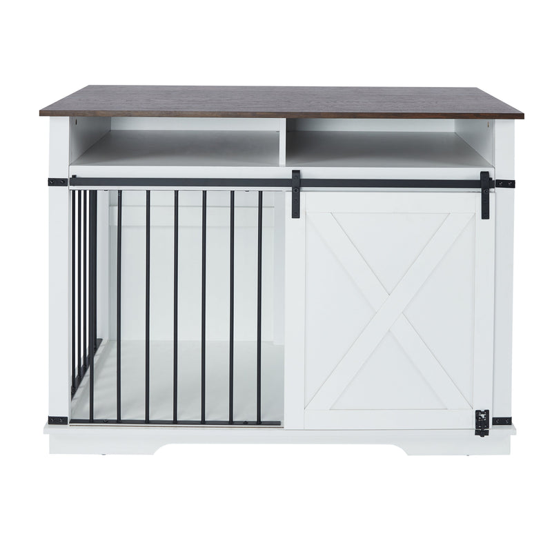 WF005-WH,The dog cage has a large space