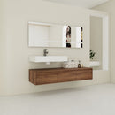 Modern Wall Mounted Bathroom Vanity With Resin Sink And Soft Close Drawer by Unique Piece Furniture