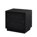 Nightstands, Bedside Table With 2 Drawers (Set of 2) - Black by HouseOfZazla