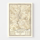Vintage Map of Elizabethtown County, New Jersey 1775