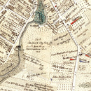 Vintage Map of Elizabethtown County, New Jersey 1775