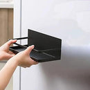Magnetic Spice Rack Refrigerator Side Magnetic Spice Rack Kitchen Magnetic Shelf Magnetic Fridge Shelf Perfect Space Saver for Kitchen/Apartment 2 Pack (Black) by CozyNest Decor