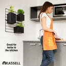 KASSELL Vertical Garden Wall Planter. Wall Mounted for Indoor Outdoor. All Metal Black Vertical Planter with No Assembly Required. Planter for Indoor Plants Flowers, Herbs, Succulents and Plants by CozyNest Decor