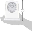 Howard Miller Flaire Tabletop Clock II, Battery Operated Antique Analog Display Desk Clock, Glass Crystal Shelf Clock for Office Decor Home Decor Living Room Decor, House Warming Gifts by CozyNest Decor