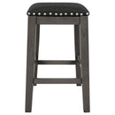 5 Pieces Counter Height Rustic Farmhouse Dining Room Wooden Bar Table Set With 2 Stools And 2 Chairs