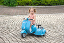 6V LICENSED Vespa Scooter Motorcycle with Side Car for kids, Blue
