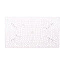 Celestine - Outdoor Cast Aluminum Dining Table With Floral Lattice Design And Umbrella Holder