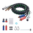 12FT Semi Truck Air Lines Kit with Glad Hands and 7-Way ABS Power Line by HouseOfZazla