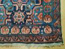 3'10" X 10' Antique Caucasian Seychor Rug Hand Made Wool Carpet Organic Dye Nice