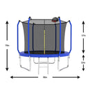Trampoline With Basketball Hoop, Astm Approved Reinforced Type Outdoor Trampoline With Enclosure Net by HouseOfZazla