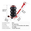 Air Jack 3 Ton/6600 lbs Triple Bag Pneumatic Jack by HouseOfZazla