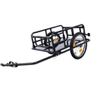Foldable Bike Cargo Trailer with Universal Bike Hitch