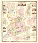 Vintage Map of Northumberland County, Pennsylvania 1858