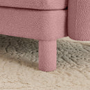 Modern Pink Polyester Ottoman