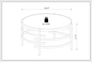 Elegant Round Table With Sintered Stone Top & Sturdy Metal Frame by HouseOfZazla