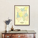 Vintage Map of Pike County, Pennsylvania 1856