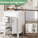 Bathroom Vanity With Sink, Compact Cabinet & 2 Drawers And Adjustable Shelf by HouseOfZazla