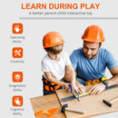 68 Pcs Kids Tool Bench, Foldable Pretend Workbench Toy Tool Set, Power Tools Workshop with Electric Drill for Toddler 3 to 6 Years Old