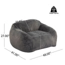 Sezze Indoor Bean Bag Chair - Gray by HouseOfZazla