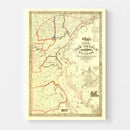Vintage Map of New Castle County, Delaware 1849