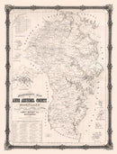 Vintage Map of Anne Arundel County, Maryland 1860