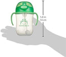 Amazon Brand - Mama Bear Silicone Weighted Straw Sippy Cup, 9 Ounces, Pack of 2, Blue/Green by TinyTreasures Baby Boutique