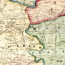 Vintage Map of Frederick County, Maryland 1858