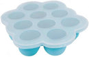 WeeSprout Silicone Freezer Tray with Clip on Lid Perfect Food Storage Container for Homemade Baby Food, Vegetable, Fruit Purees, and Breast Milk (Bright Blue, Ten 1.5 Ounce Sections) by TinyTreasures Baby Boutique