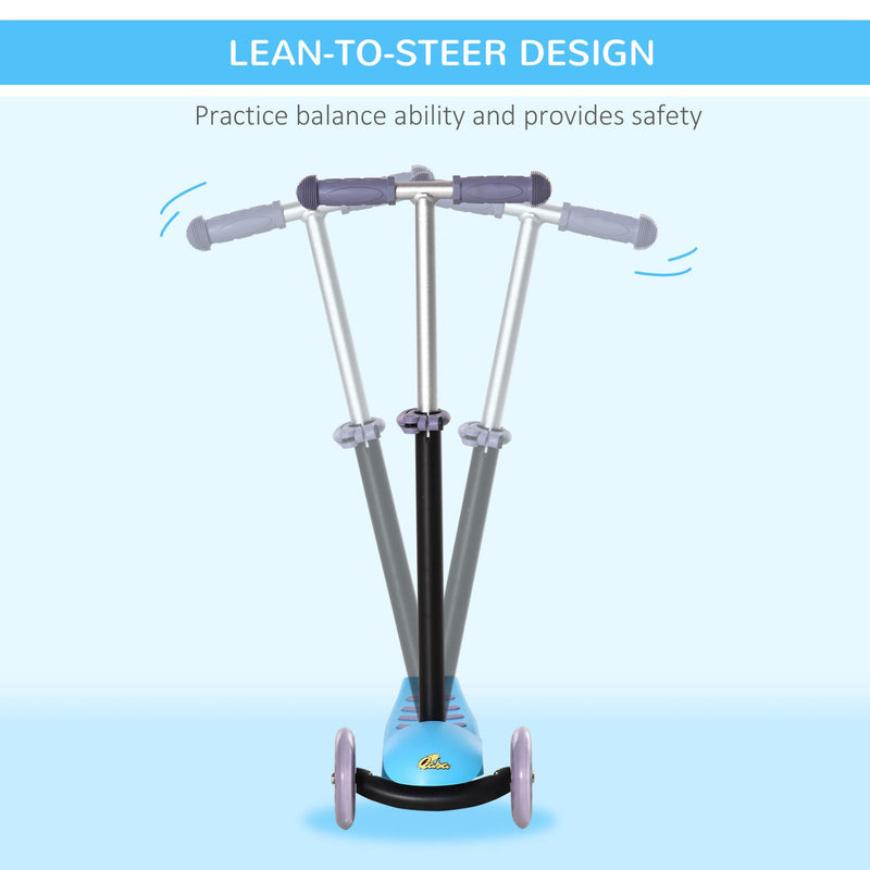 3-in-1 Ride On Push Car, Kids Scooter, Sliding Walker, Push Rider, with Adjustable Handlebar, 3 Balanced Wheels, Removable Storage Seat, for Boys and Girls Aged 2-6 Years Olds, Blue