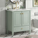 Freestanding Vanity With 1 Drawer & 2 Soft Close Doors With Door Mounted Storage by HouseOfZazla