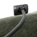 Modern Modular U-Shaped Sofa Bed With Movable Ottoman, USB Ports, Phone Holder by HouseOfZazla