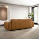 Hanky Genuine Tan Leather Sofa by HouseOfZazla