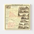 Vintage Map of Durham County, North Carolina 1887