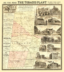 Vintage Map of Durham County, North Carolina 1887