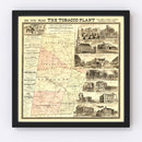 Vintage Map of Durham County, North Carolina 1887