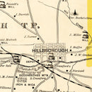 Vintage Map of Orange County, North Carolina 1891
