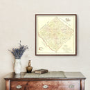 Vintage Map of Abbeville County, South Carolina 1895