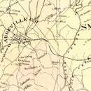 Vintage Map of Abbeville County, South Carolina 1895