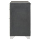Melody 6-drawer Upholstered Dresser Grey
