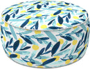 Outdoor Inflatable Ottoman - Coastal Leaves