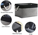 Storage Bins, Storage Cubes Storage Containers for Organizing with Handles for Organizer Bins (15.7 x 11.8 x 8.2 inches) by TinyTreasures Baby Boutique