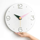 Stephanie Imports Modern Minimalist Pink & Black Wall Clock by CozyNest Decor