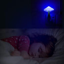 2Pack Sensor LED Night Light Plug in Lamp Mushroom Nightlight Cute Night Lights for Adults Kids Bedroom, Bathroom,Toilet,Hallway,Stairs,Kitchen Blue by TinyTreasures Baby Boutique