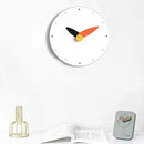 Stephanie Imports Modern Minimalist Orange & Black Wall Clock by CozyNest Decor