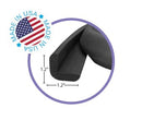 Kidkusion Baby Proof Edge Guards for Safety | Made in The USA | 44 Feet | Black | Edge Protectors for Furniture, Tables, Fireplaces | Heavy Duty Tape Included by TinyTreasures Baby Boutique