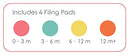 Replacement Filing Pads for Cherish Baby Care Electric Baby Nail Trimmer - Includes 4 Filing Discs for Newborn to Toddler by TinyTreasures Baby Boutique